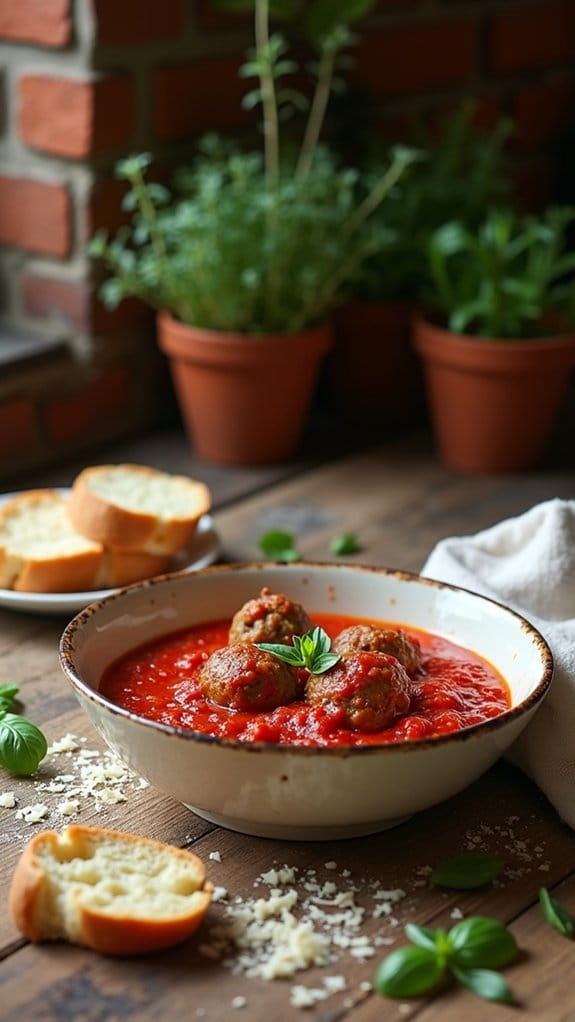 comforting italian meatball dish