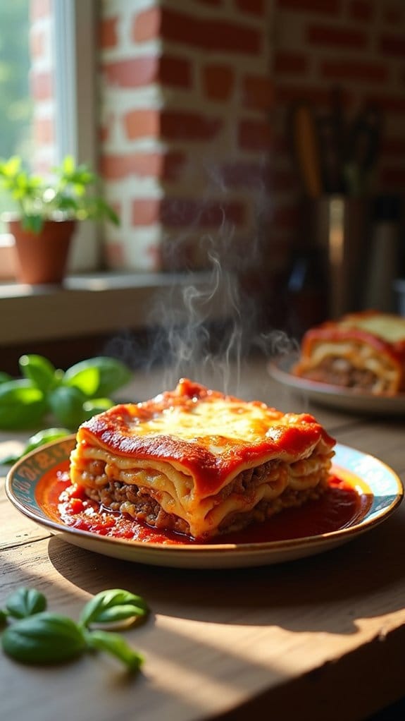 comforting layers of lasagna