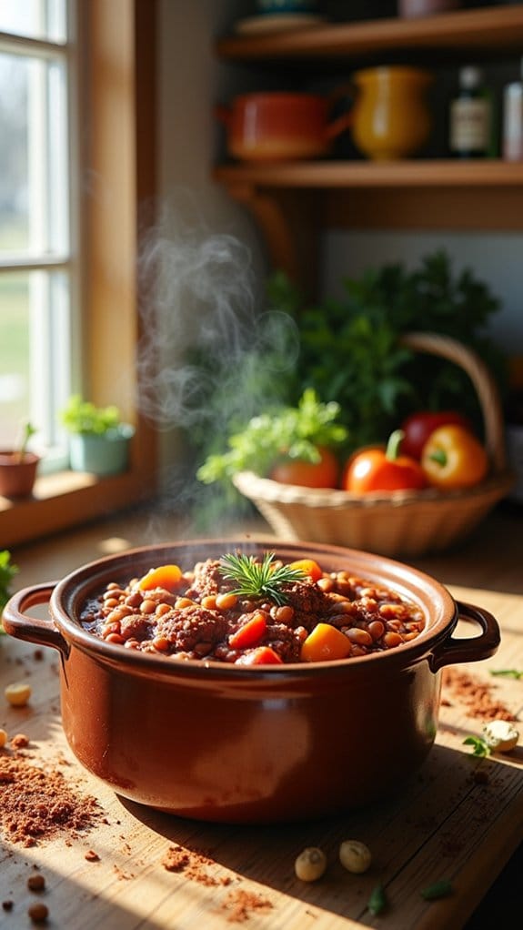 comforting slow cooker chili