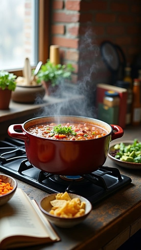 comforting spicy taco soup