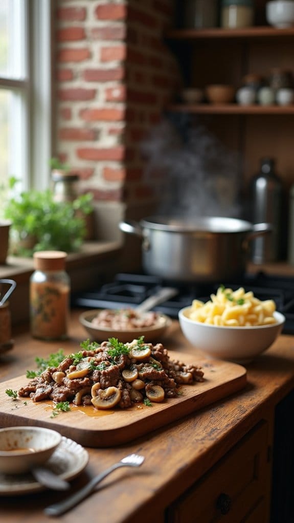 creamy beef comfort bowl
