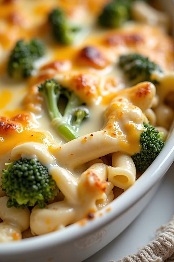 creamy chicken broccoli bake