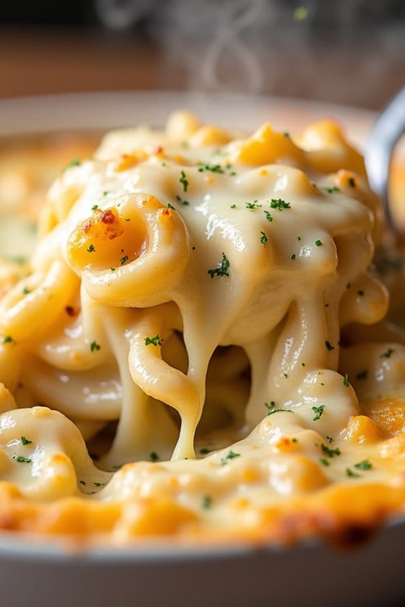 creamy chicken pasta bake