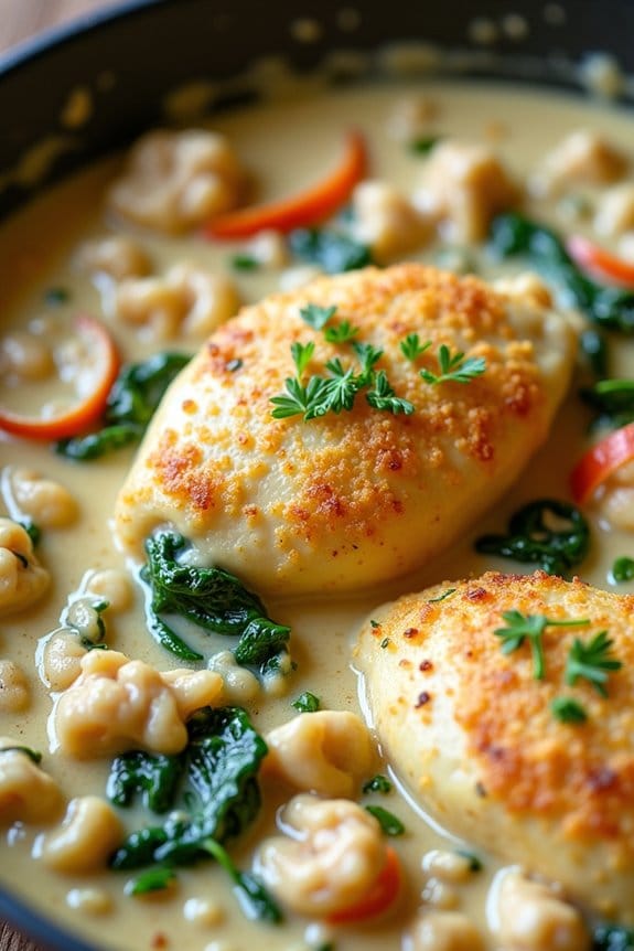 creamy garlic parmesan chicken