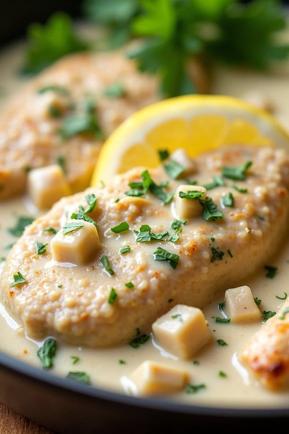 creamy lemon herb chicken