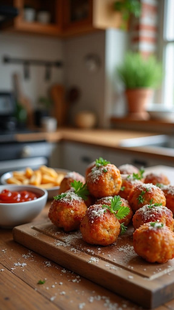 crispy air fryer meatballs