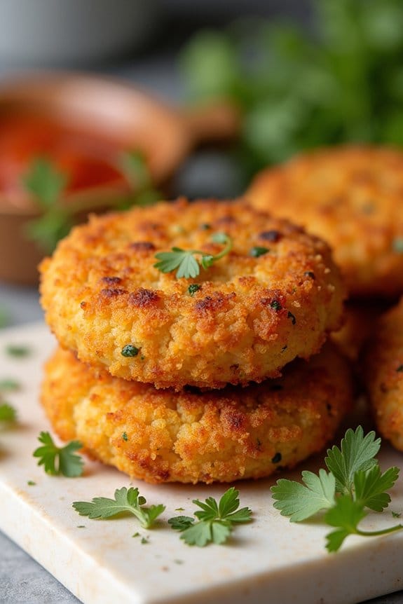 crispy chicken potato patties