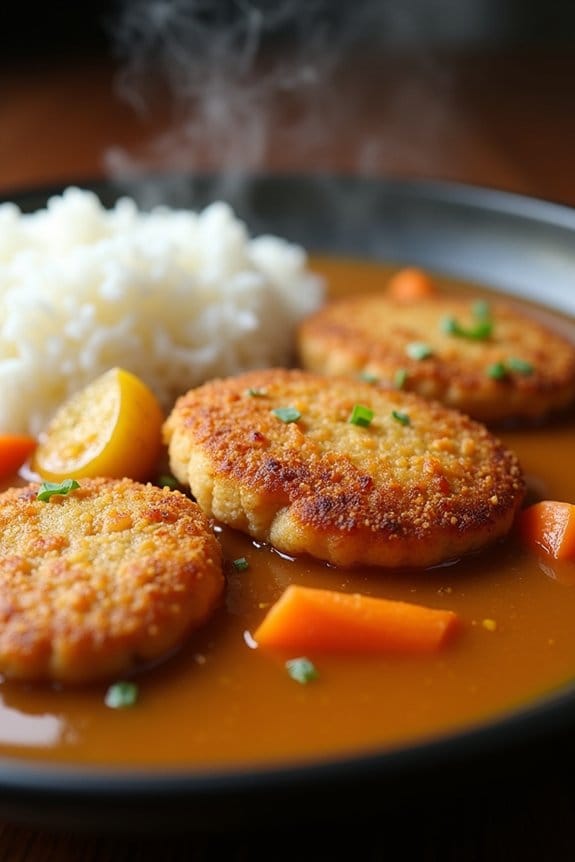 crispy ground chicken curry