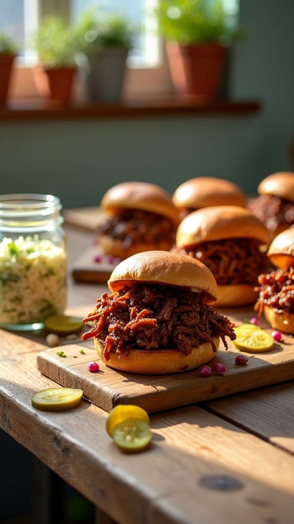 crockpot bbq beef sandwiches