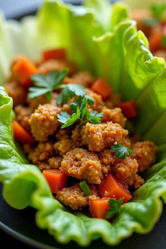 curried chicken lettuce wraps