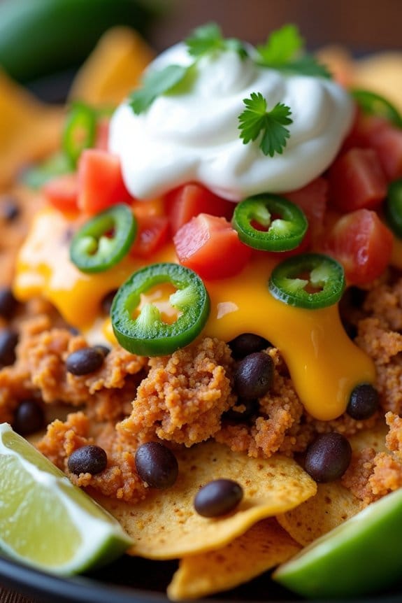 delicious ground chicken nachos