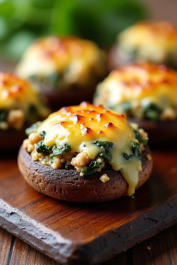 delicious low carb stuffed mushrooms