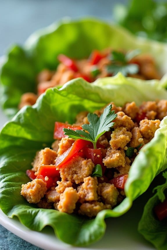 delicious thai chicken wraps