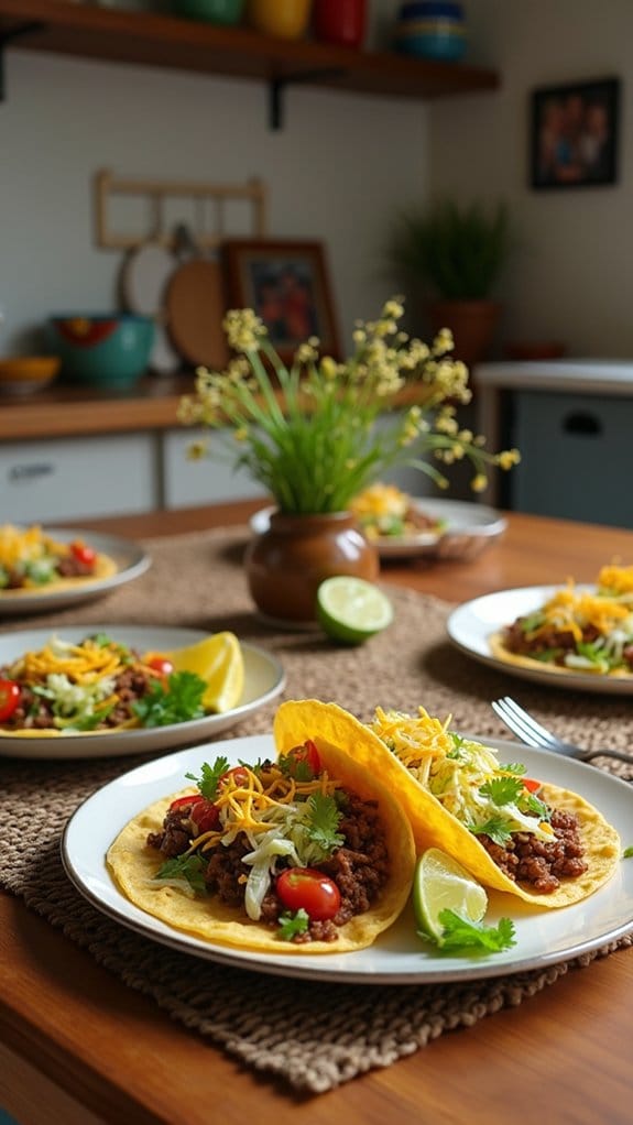 family friendly customizable beef tacos