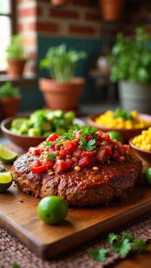 festive mexican meatloaf delight