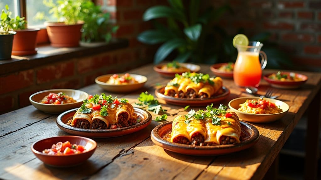 flavorful ground beef enchiladas