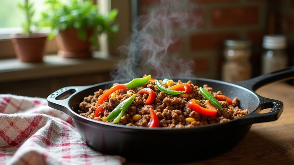 flavorful ground beef stir fry
