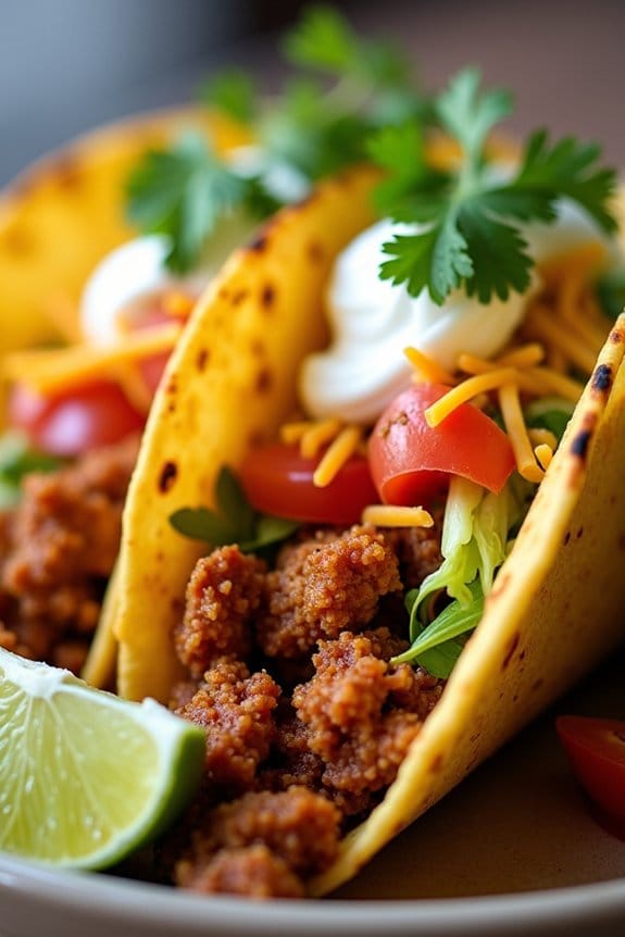 flavorful ground chicken tacos