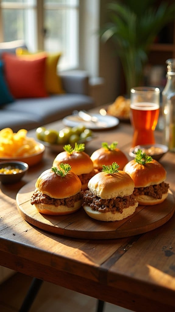flavorful handheld beef sliders