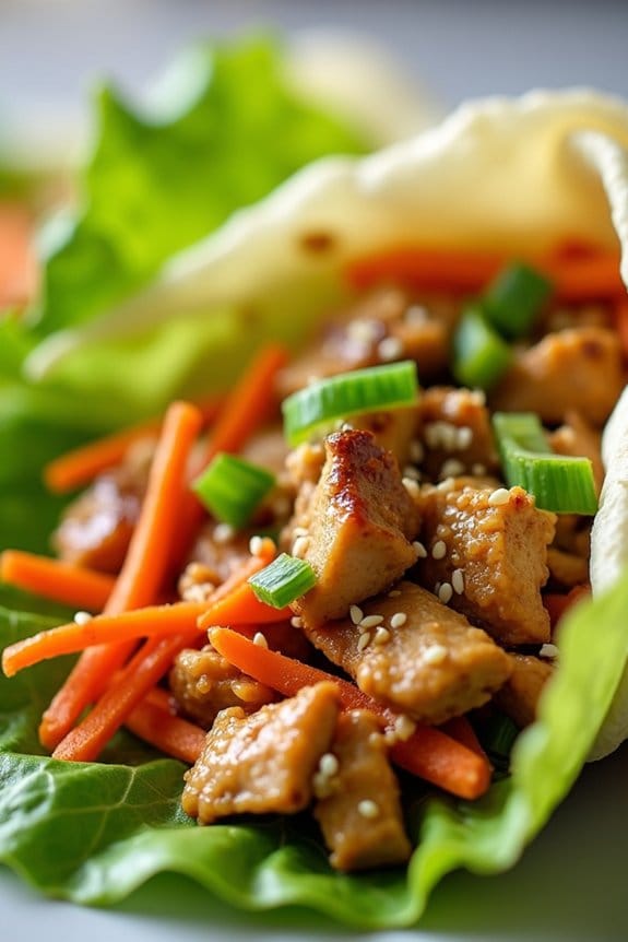 flavorful honey garlic wraps