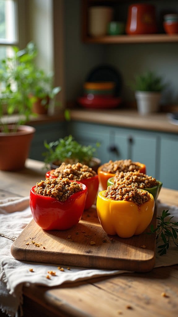 flavorful protein packed peppers