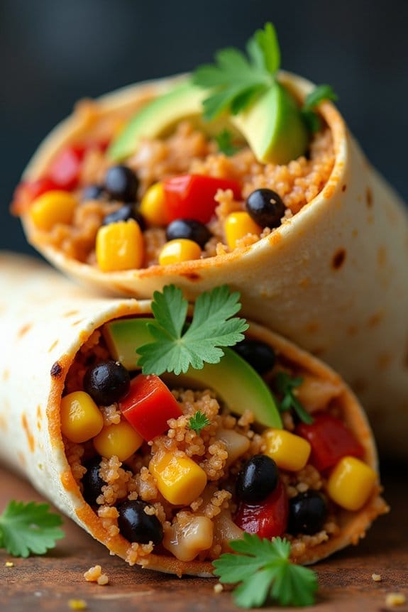 flavorful southwest chicken wraps