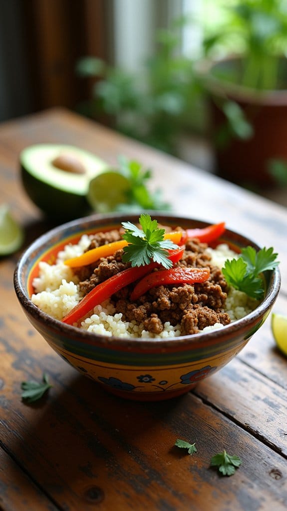 flavorful summer fajita bowl