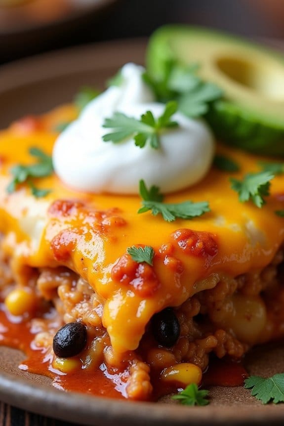 flavorful tex mex chicken casserole