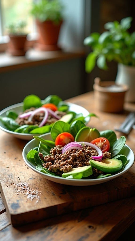 fresh beef avocado salad