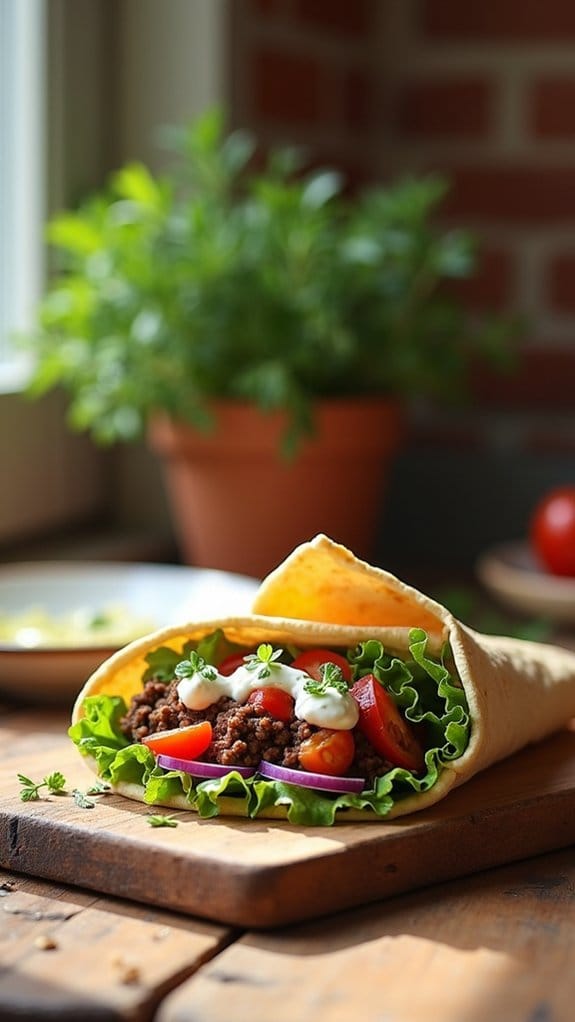 fresh beef pita delight