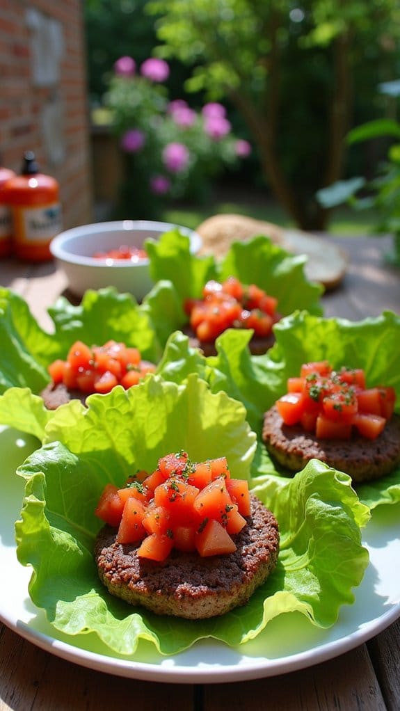 fresh summer burger wraps