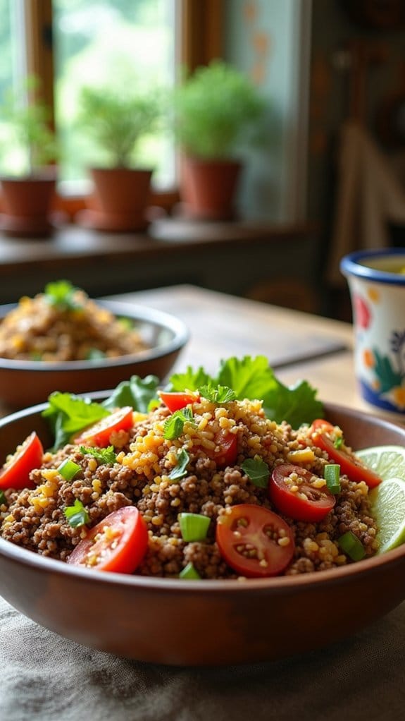 fresh vibrant taco salad