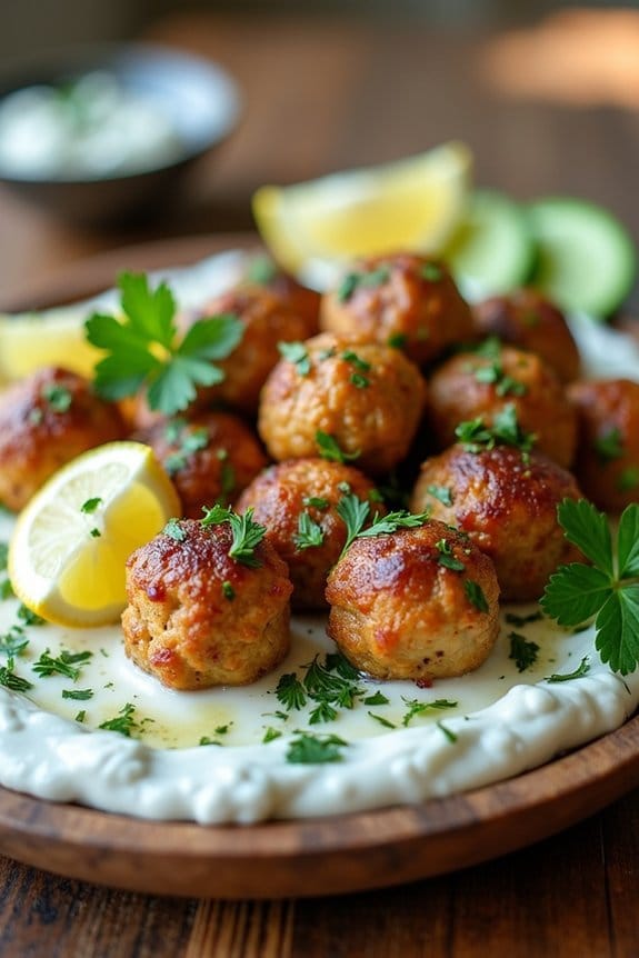 greek chicken meatballs recipe