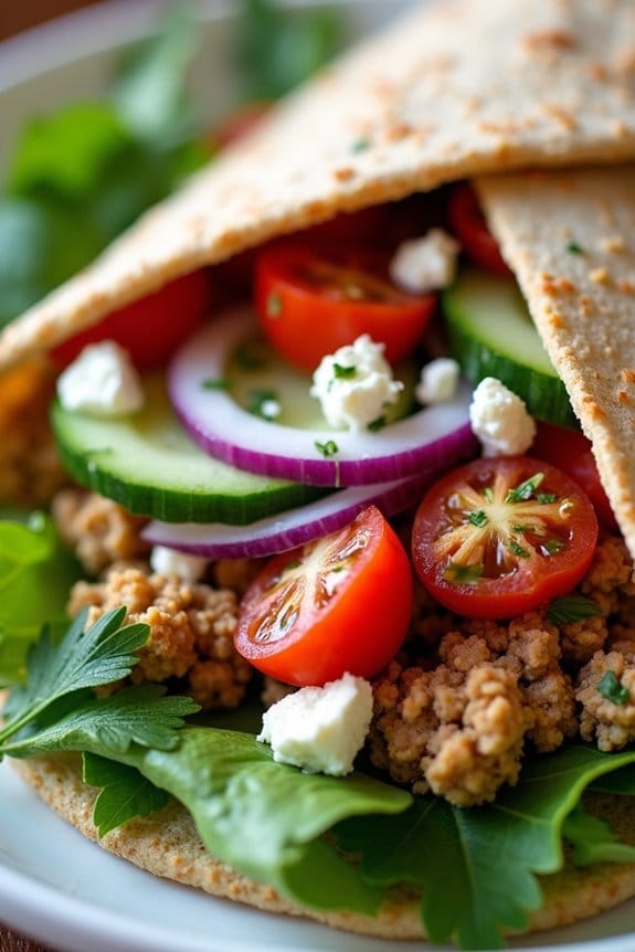 greek chicken wraps recipe