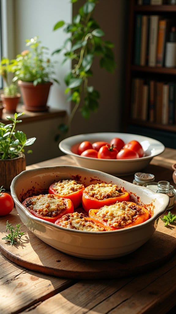 ground beef stuffed peppers