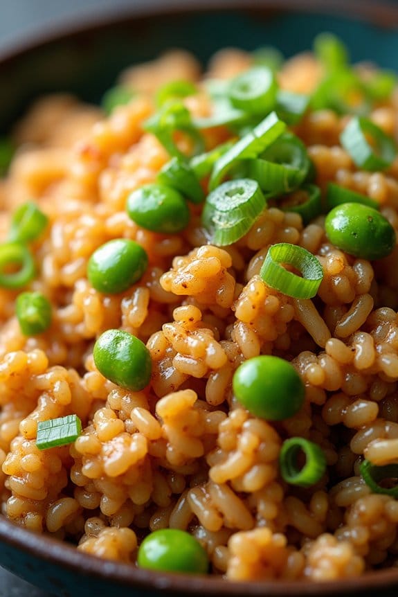 ground chicken edamame fried rice