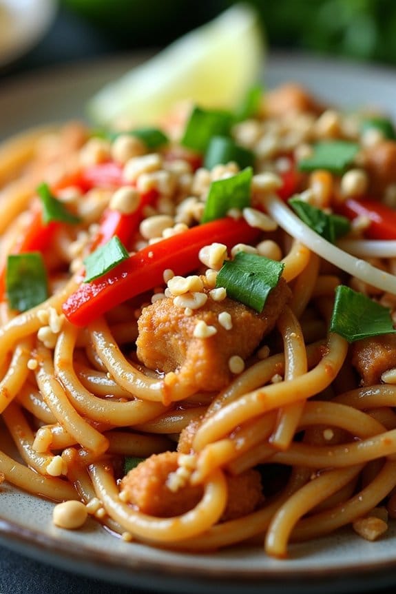 ground chicken pad thai recipe