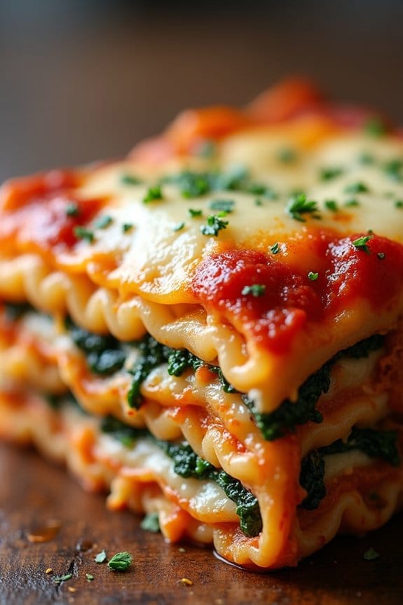 ground chicken spinach lasagna