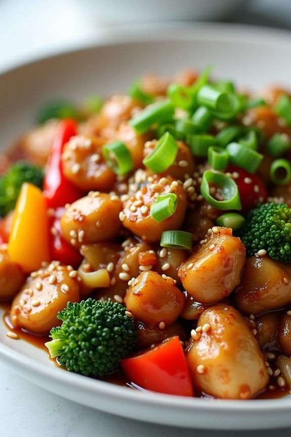 ground chicken stir fry recipe
