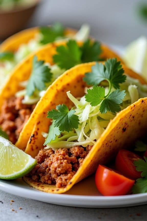 healthier chicken chorizo tacos
