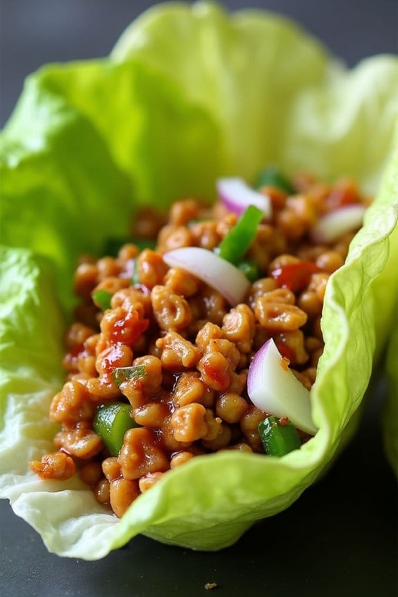 healthy asian chicken wraps