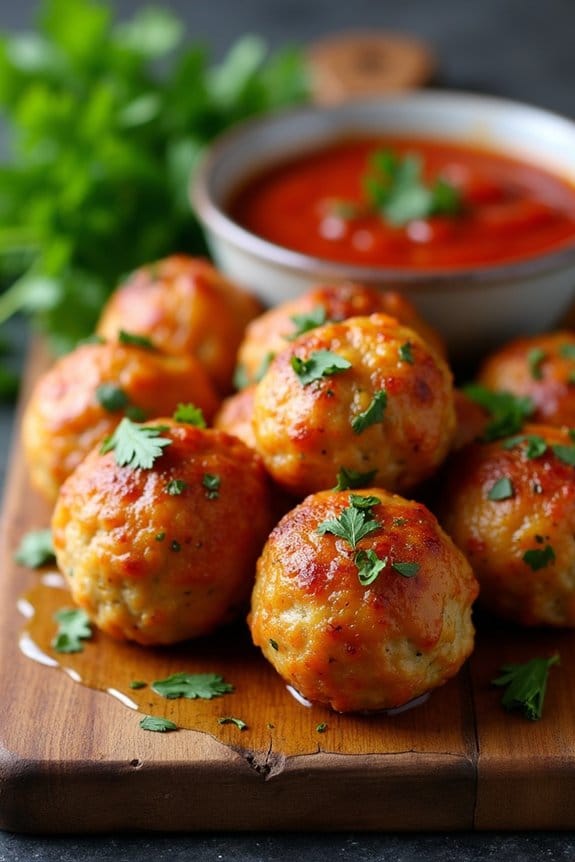 healthy baked chicken meatballs