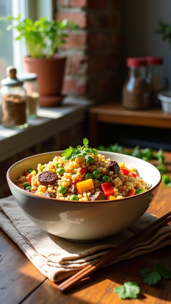 healthy beef cauliflower dish