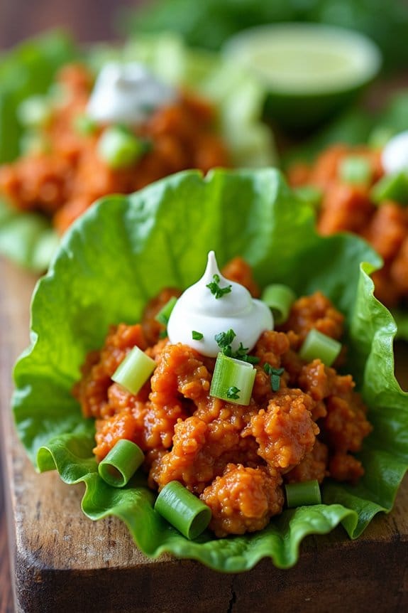 healthy buffalo chicken wraps