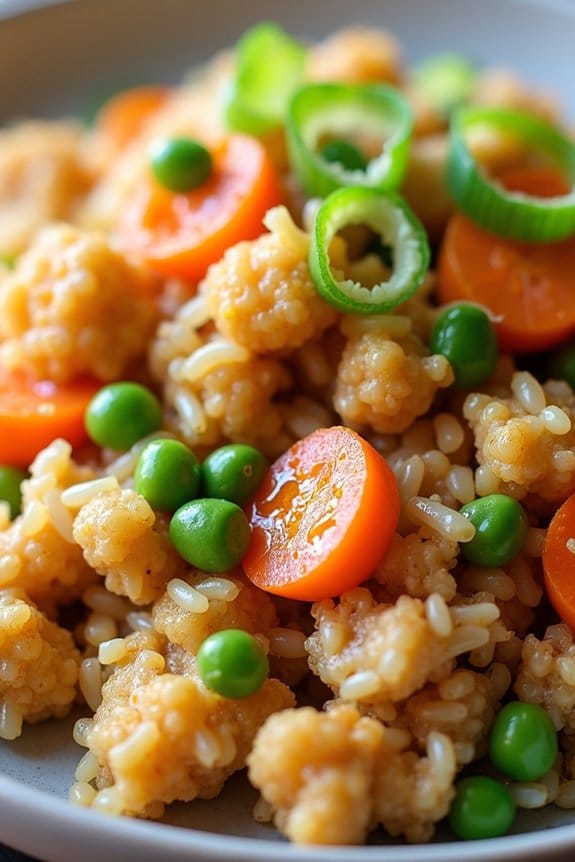 healthy cauliflower fried rice