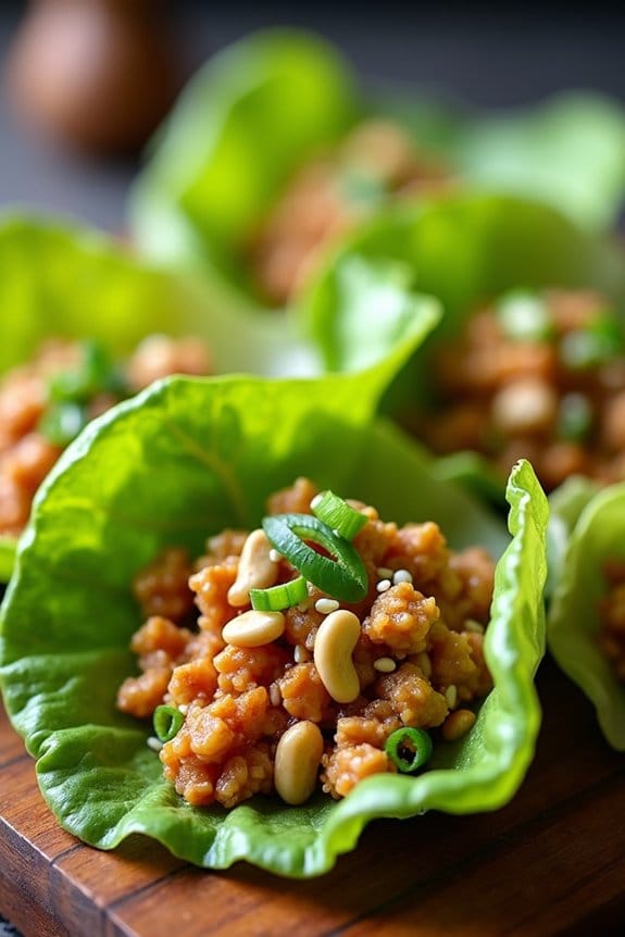 healthy chicken lettuce wraps