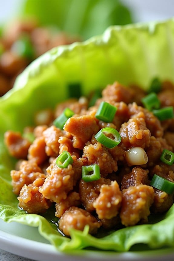healthy chicken lettuce wraps