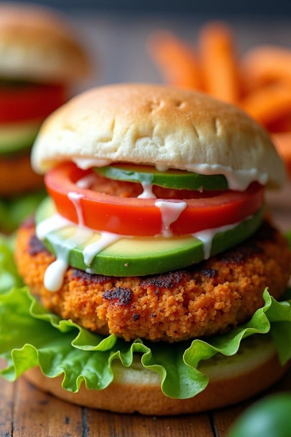 healthy chicken sweet potato burgers