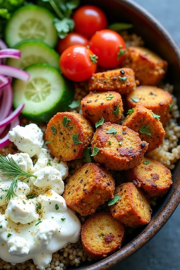 healthy greek chicken bowls