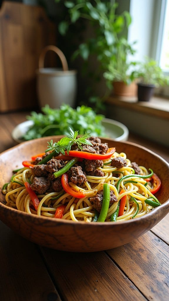 healthy quick colorful stir fry